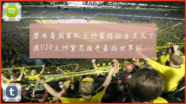 摩洛哥国家队主帅雷格拉吉正式下课U20主帅紧急接手备战世界杯